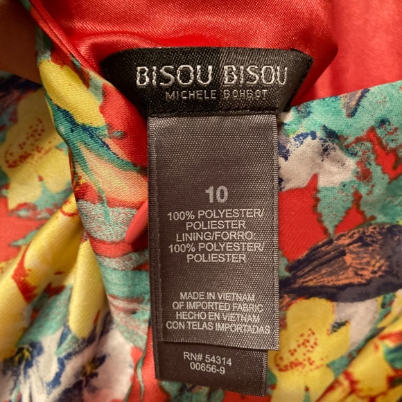 Bisou Bisou Floral Print Dress sz 10 NWT - Picture 12 of 13